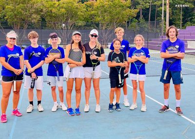 Junior High Performance Students at Agape Tennis Academy at DeKalb Tennis Center
