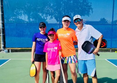 Family at Agape Tennis Academy at Fountain Valley Tennis and Pickleball Center