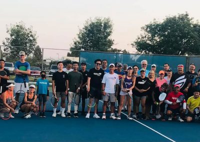 Tennis and Pickleball Players at Agape Tennis Academy at Fountain Valley Tennis and Pickleball Center