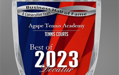 Agape Tennis Academy Receives 2023 Best of Decatur Award