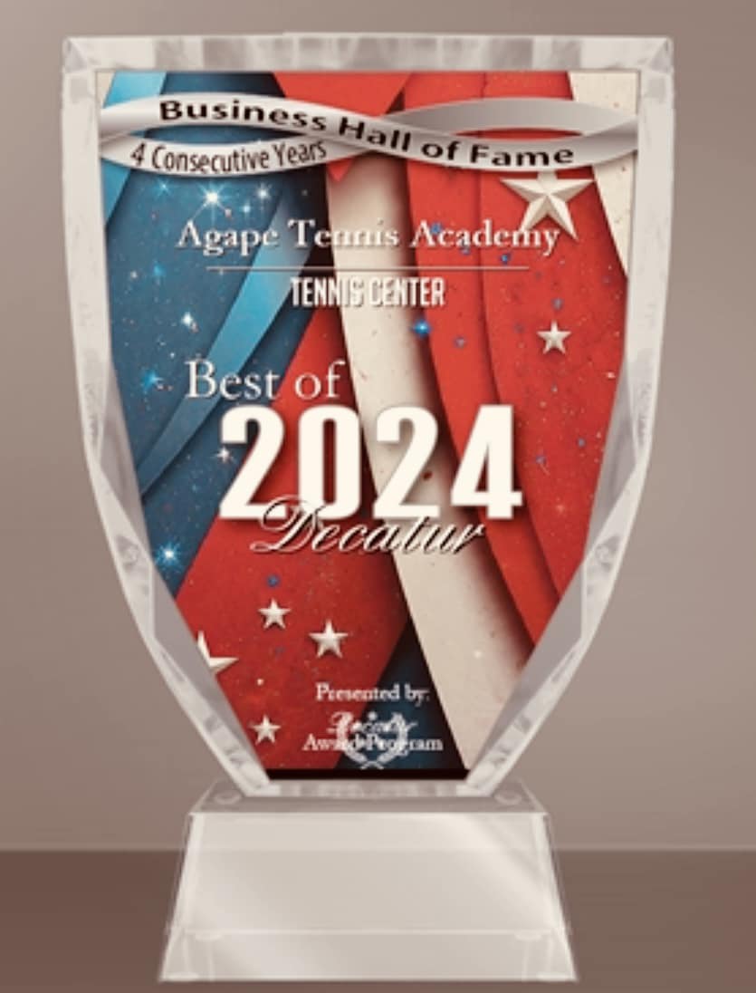 Agape Tennis Academy Best of Decatur 2024 Award